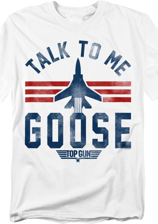 Talk To Me Goose F-14 Silhouette Top Gun T-Shirt - main product image