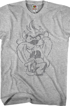 Taz Sketch Looney Tunes T-Shirt
