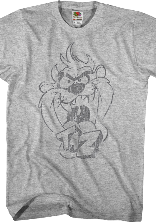 Taz Sketch Looney Tunes T-Shirt - main product image