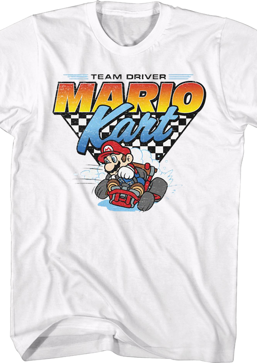 Team Driver Mario Kart Nintendo T-Shirt - main product image