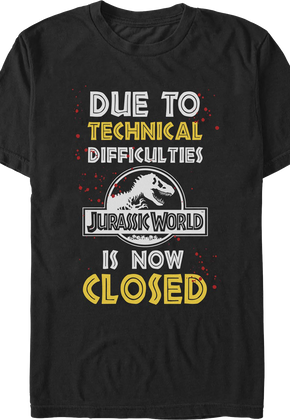 Technical Difficulties Jurassic Park T-Shirt