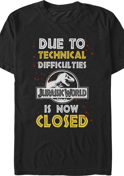 Technical Difficulties Jurassic Park T-Shirt - main product image