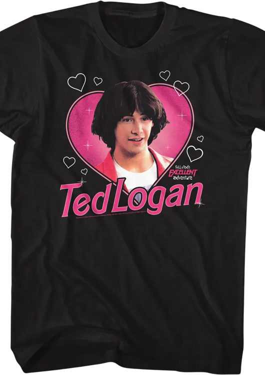 Ted Logan Hearts Bill & Ted's Excellent Adventure T-Shirt - main product image