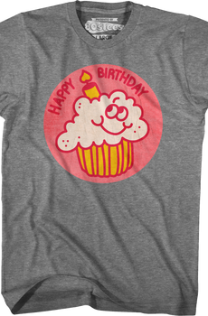 Happy Birthday Scratch & Sniff Sticker T-Shirt