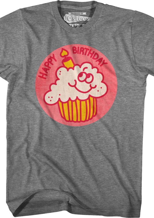Happy Birthday Scratch & Sniff Sticker T-Shirt - main product image
