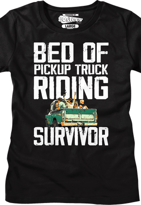 Womens Bed Of Pickup Truck Riding Survivor Shirt