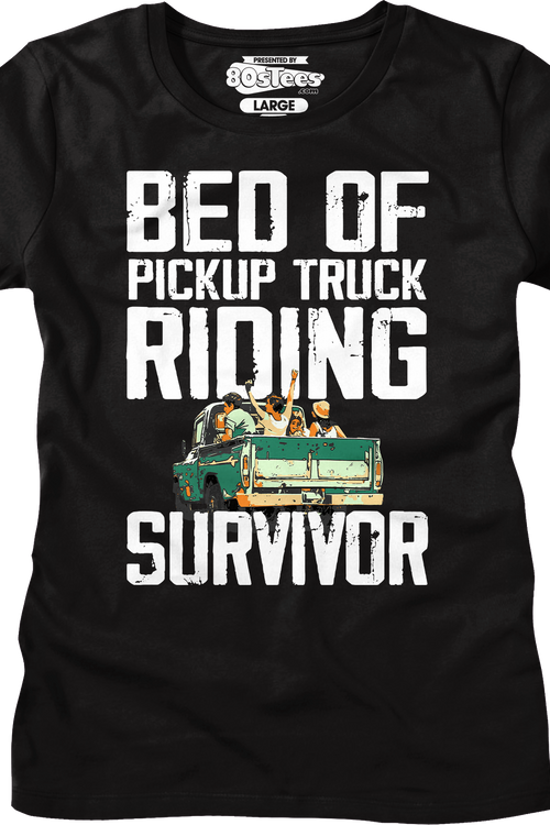 Womens Bed Of Pickup Truck Riding Survivor Shirtmain product image