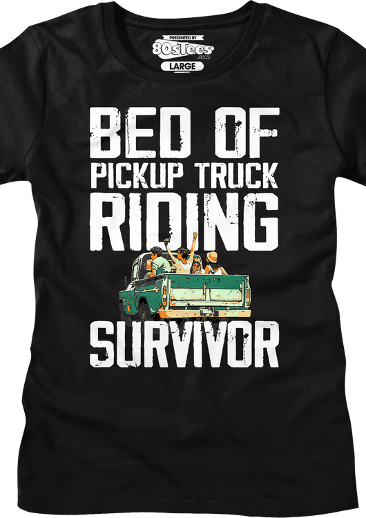 Womens Bed Of Pickup Truck Riding Survivor Shirt - main product image