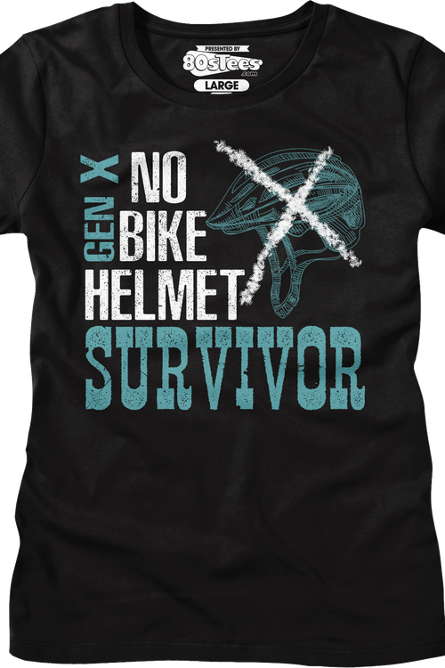 Womens No Bike Helmet Survivor Shirtmain product image