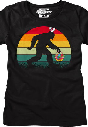 Womens Retro Easter Bigfoot Shirt
