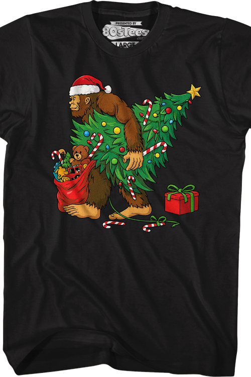Bigfoot Christmas T-Shirtmain product image