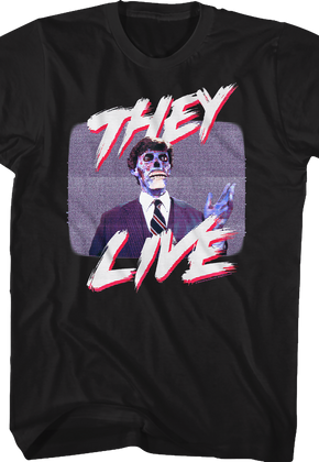 Television Static They Live T-Shirt