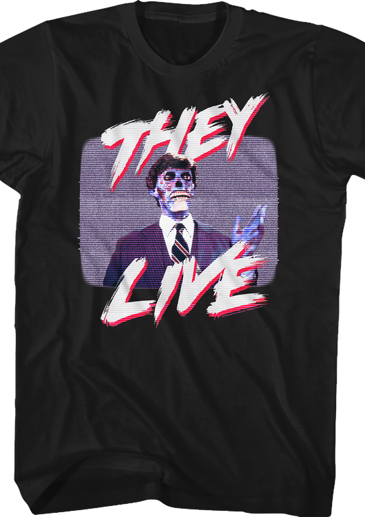 Television Static They Live T-Shirt - main product image