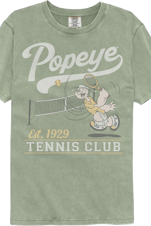 Tennis Club Popeye Comfort Colors Brand T-Shirtmain product image