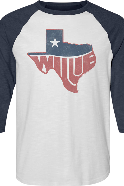 Texas Willie Nelson Raglan Baseball Shirtmain product image