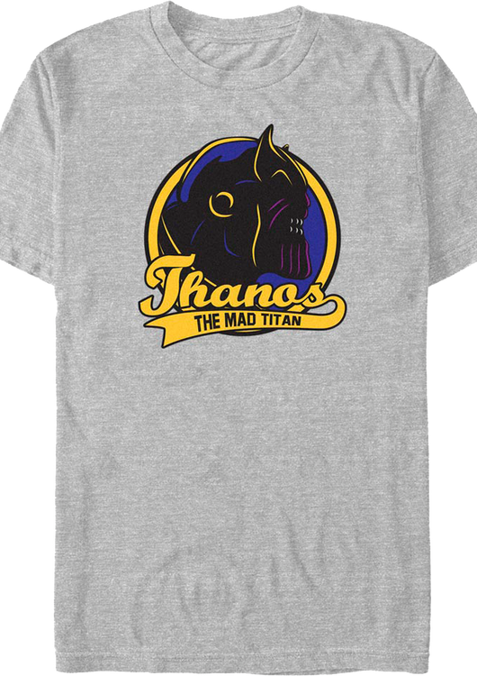 Thanos Mad Titan Logo Marvel Comics T-Shirt - main product image