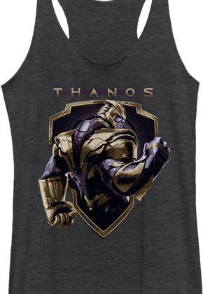Ladies Thanos Shield Avengers Racerback Tank Top