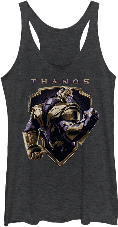 Ladies Thanos Shield Avengers Racerback Tank Top - main product image