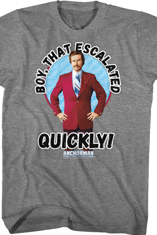 That Escalated Quickly Anchorman T-Shirtmain product image