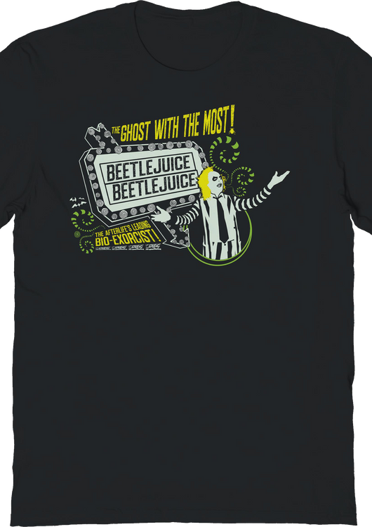 The Afterlife's Leading Bio-Exorcist Beetlejuice T-Shirt - main product image