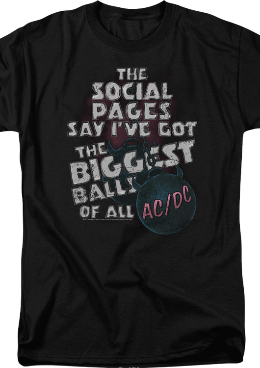 The Biggest Balls Of All ACDC T-Shirt - main product image