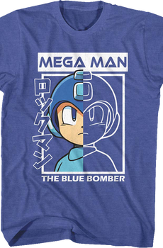 The Blue Bomber Outline Mega Man T-Shirt