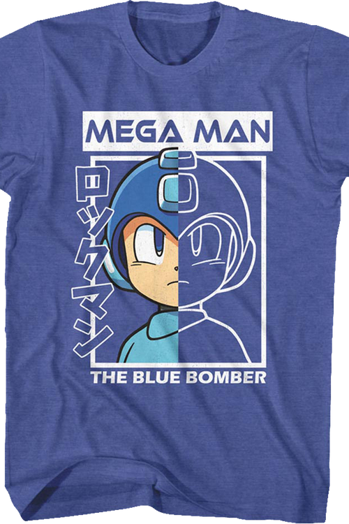 The Blue Bomber Outline Mega Man T-Shirtmain product image