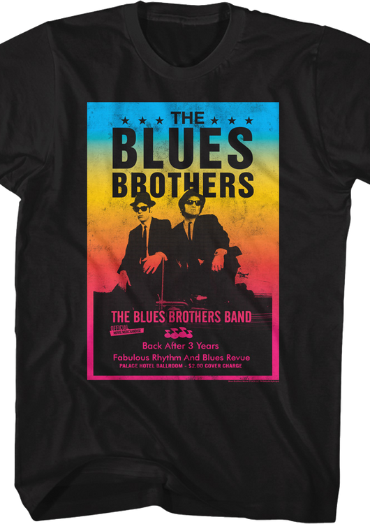 Colorful Poster Blues Brothers T-Shirt - main product image