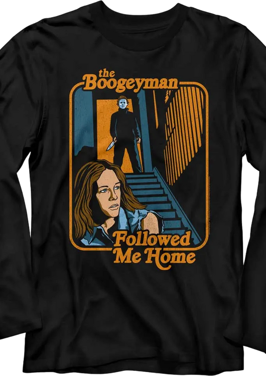The Boogeyman Followed Me Home Halloween Long Sleeve Shirt - main product image