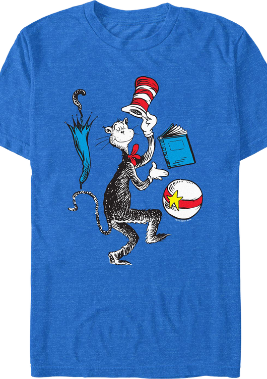 The Cat in the Hat Balancing Act Dr. Seuss T-Shirt - main product image