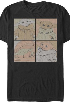 The Child Four Photos The Mandalorian Star Wars T-Shirt