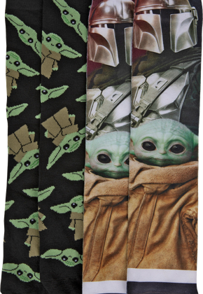 The Child Grogu And The Mandalorian 2-Pack Star Wars Socks