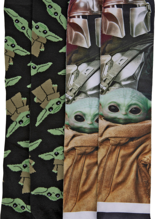 The Child Grogu And The Mandalorian 2-Pack Star Wars Socks - main product image