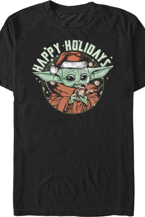 The Child Happy Holidays The Mandalorian Star Wars T-Shirtmain product image