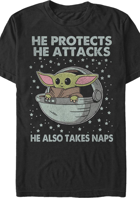 The Child Naps The Mandalorian Star Wars T-Shirt - main product image