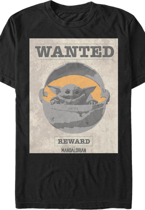 The Child Wanted Poster Star Wars The Mandalorian T-Shirt
