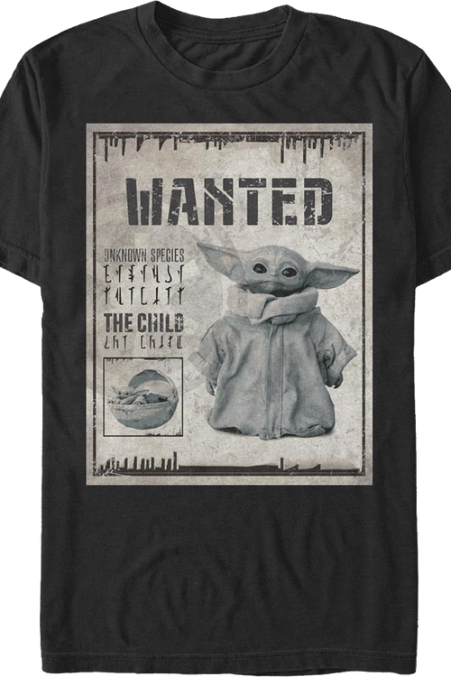 The Child Wanted Poster The Mandalorian Star Wars T-Shirtmain product image
