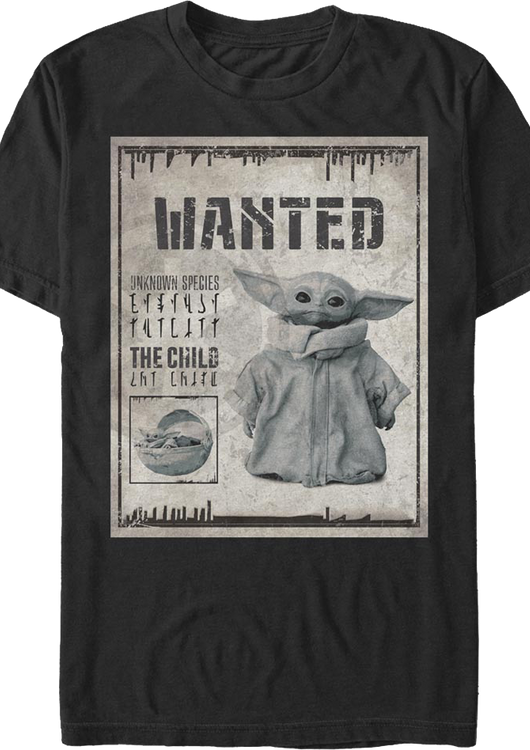 The Child Wanted Poster The Mandalorian Star Wars T-Shirt - main product image