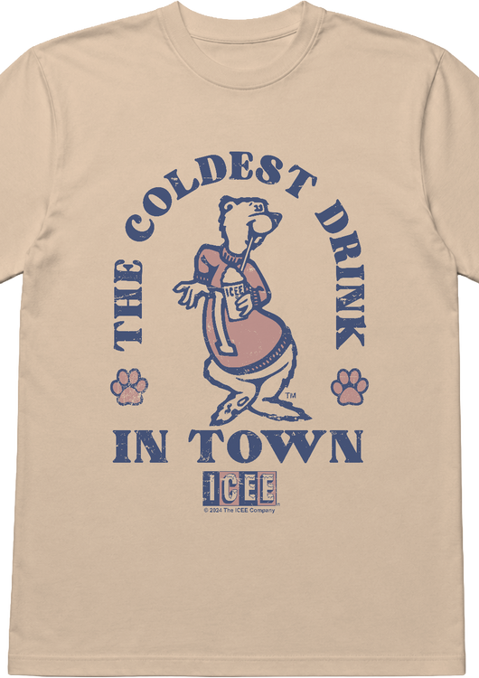 The Coldest Drink In Town Bear Pose ICEE T-Shirt - main product image