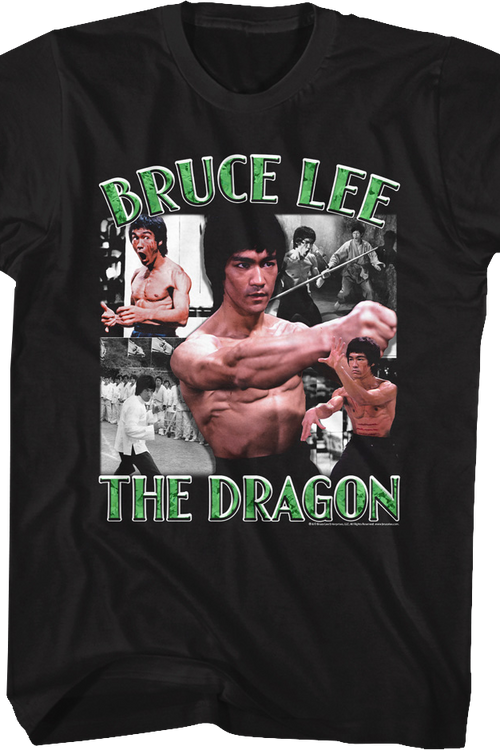 The Dragon Collage Bruce Lee T-Shirtmain product image