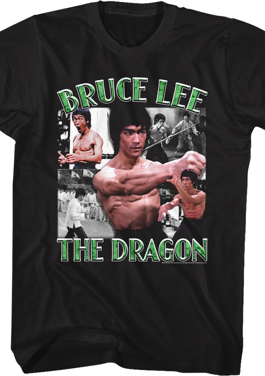 The Dragon Collage Bruce Lee T-Shirt - main product image