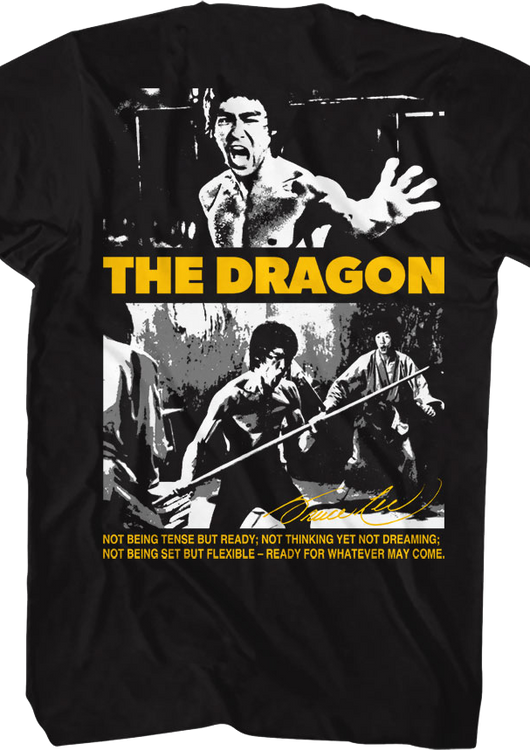 The Dragon Front & Back Bruce Lee T-Shirt - main product image