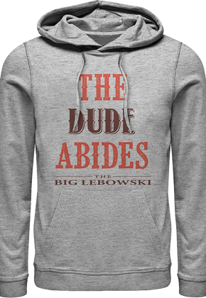 The Dude Abides Big Lebowski Hoodie
