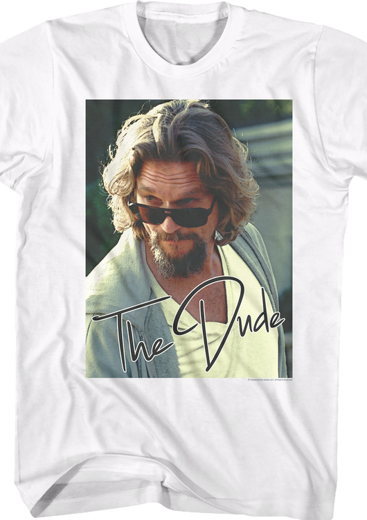 The Dude Autograph Big Lebowski T-Shirt - main product image