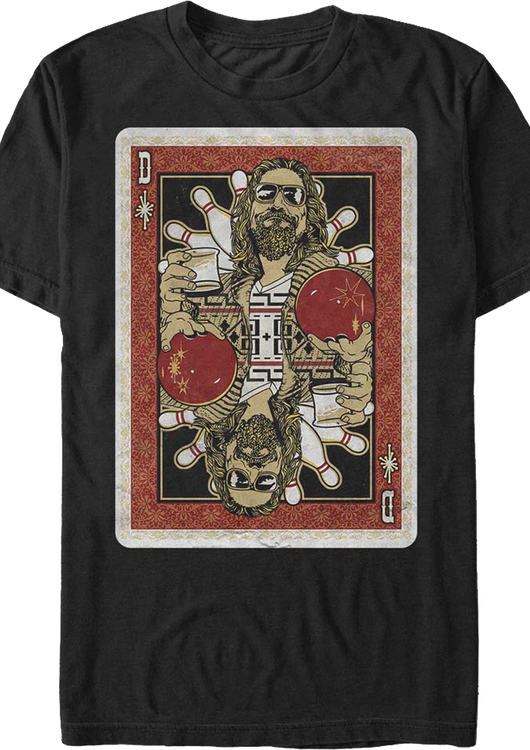 The Dude Playing Card Big Lebowski T-Shirt - main product image