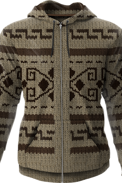 The Dude's Sweater Big Lebowski Zip Up Hoodiemain product image