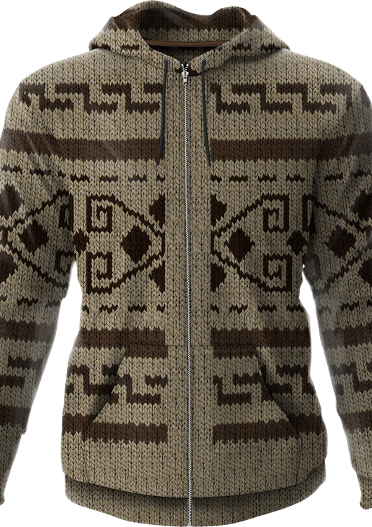 The Dude's Sweater Big Lebowski Zip Up Hoodie - main product image
