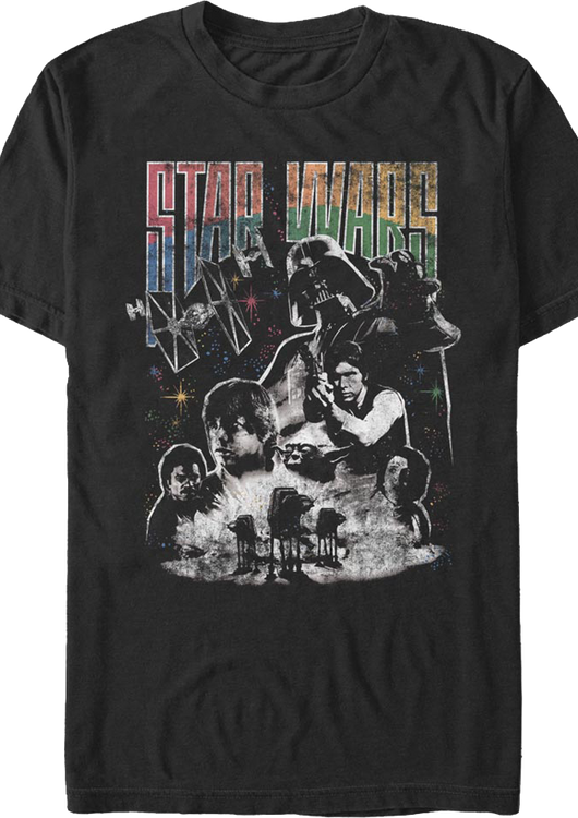 The Empire Strikes Back Collage Poster Star Wars T-Shirt - main product image