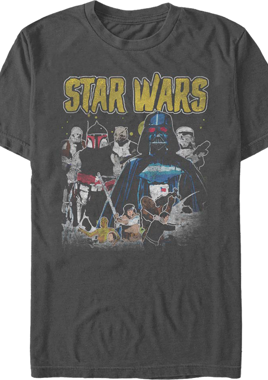 The Empire Strikes Back Collage Star Wars T-Shirt - main product image