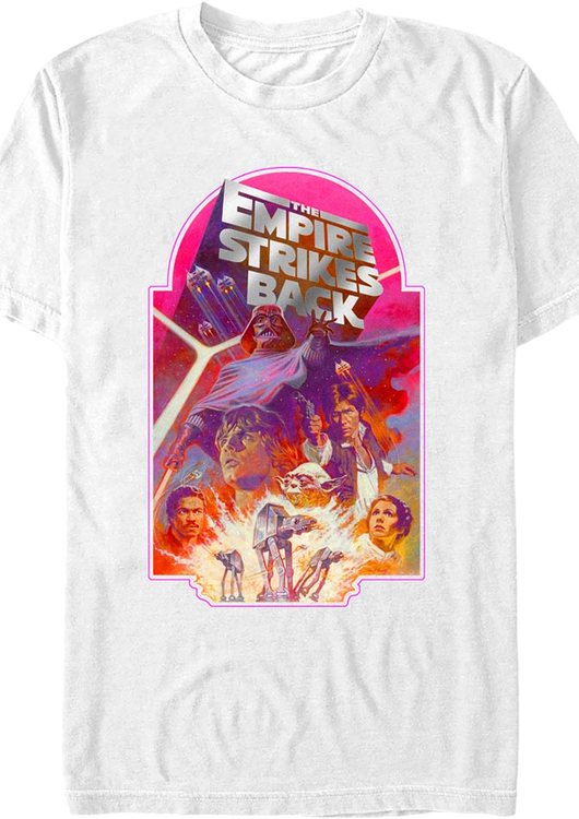 The Empire Strikes Back Vintage Poster Star Wars T-Shirt - main product image